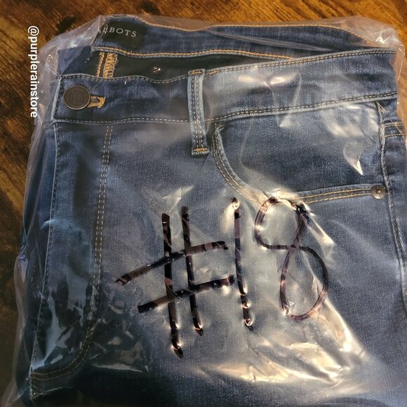 Talbots Jeans Size 12 Jegging Crop High Rise Tummy Control Slimming Dark Wash - Picture 11 of 11